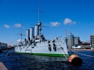 俄罗斯阿芙乐尔号巡洋舰的炮声